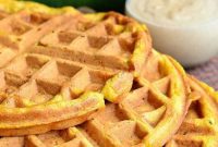 Spiced Carrot Zucchini Waffles