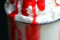 Spooky White Chocolate Raspberry Hot Chocolate