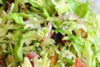 Crispy Bacon, Blue Cheese, and Roasted Brussels Sprouts Salad