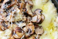 Warm Mushroom Leek Gruyere Cheese Dip