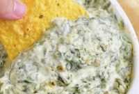 Irresistible Garlic Parmesan Spinach Dip