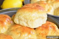Sunshine Honey Lemon Dinner Rolls