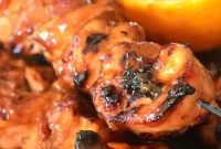 Orange Glazed Chicken Skewers