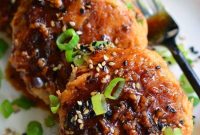 Savory Teriyaki Salmon Cakes and Sticky Rice