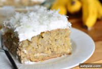 Paradise Lemon Coconut Banana Cake