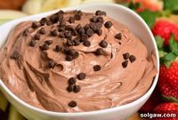 Decadent Chocolate Cake Fruit Dip