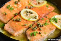 Lemon Caper Salmon Piccata