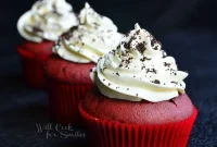 Crimson Oreo Dream Cupcakes