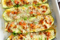 Hearty Italian Beef Stuffed Zucchini