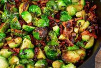 Crispy Pan Roasted Brussels Sprouts Delight