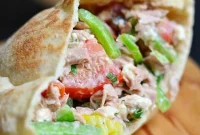 Coastal Tuna Pita with Bright Herb Aioli