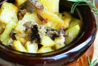 Rustic Rosemary Potato Mushroom Parmesan Bowls