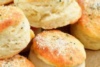 Parmesan Herb Garlic Butter Biscuits