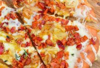 Sweet Golden Onion Smoky Bacon Gruyere Flatbread