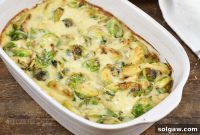 Velvety Baked Brussels Sprouts Gratin
