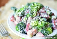 Strawberry Broccoli Crunch Salad