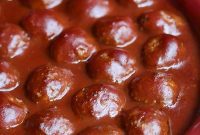 Red Wine Braised Meatballs