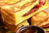 Bacon-Filled Brioche French Toast Batons