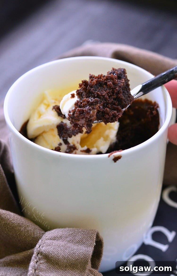 Gluten-Free Nutella Chocolate Mug Cake