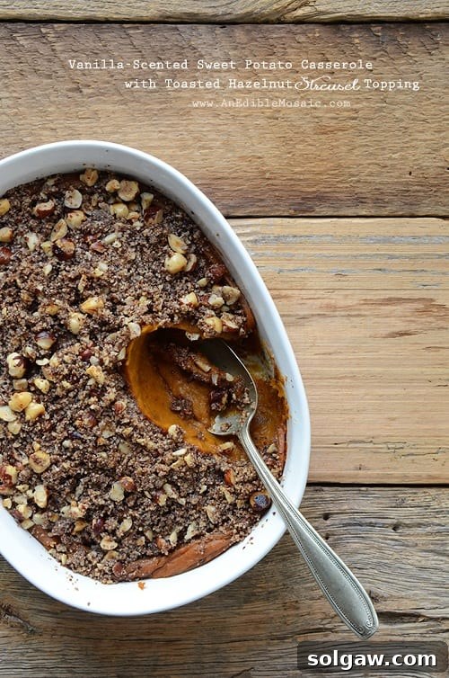 Harvesting Health: 50 Gluten-Free Thanksgiving Delights 17 Vanilla Sweet Potato Casserole with Hazelnut Streusel