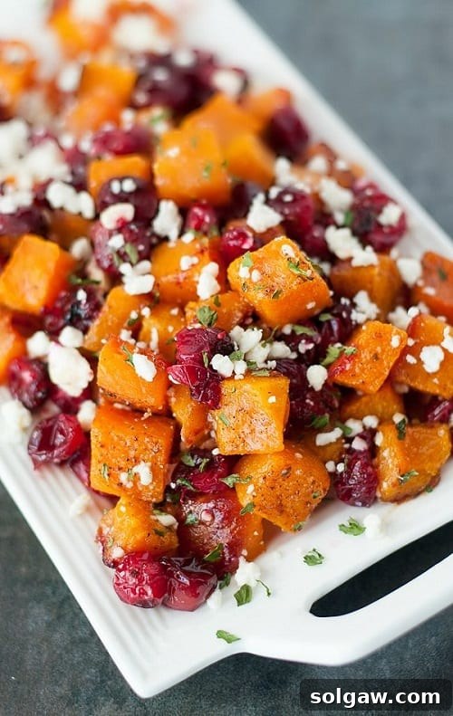 Harvesting Health: 50 Gluten-Free Thanksgiving Delights 37 Honey Roasted Butternut Squash with Cranberries and Feta