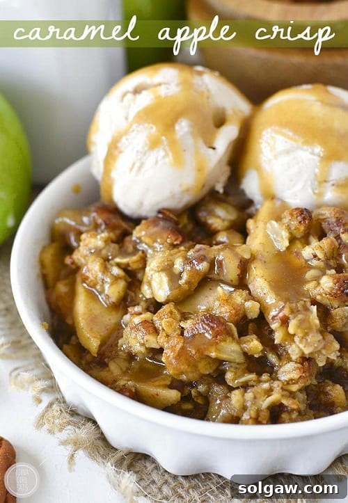 Harvesting Health: 50 Gluten-Free Thanksgiving Delights 51 Caramel Apple Crisp with Easy Caramel Sauce