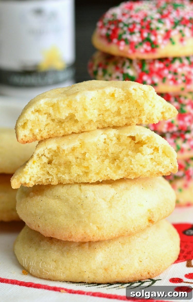 Zesty Orange & Vanilla Bean Sugar Cookies 7 Vanilla Bean Orange Zest Sugar Cookies recipe image