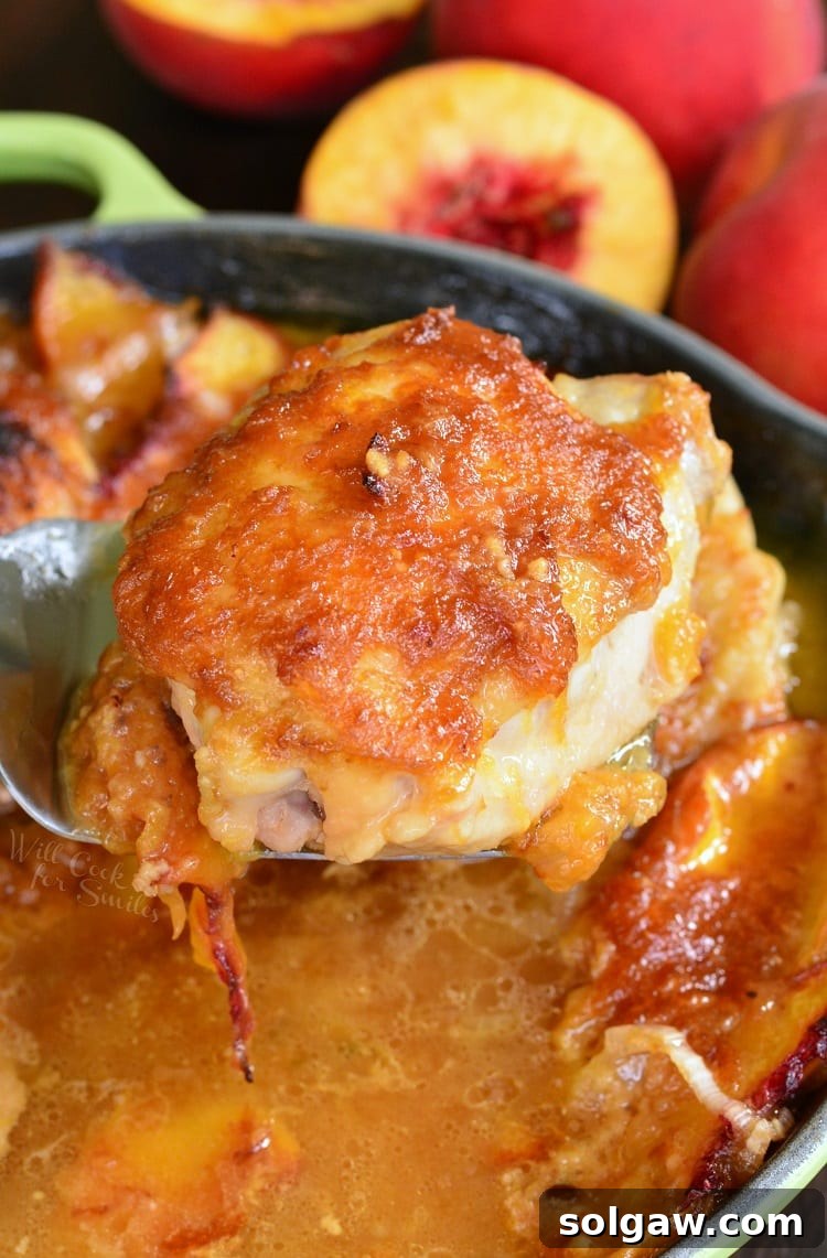 Baked Ginger Peach Chicken