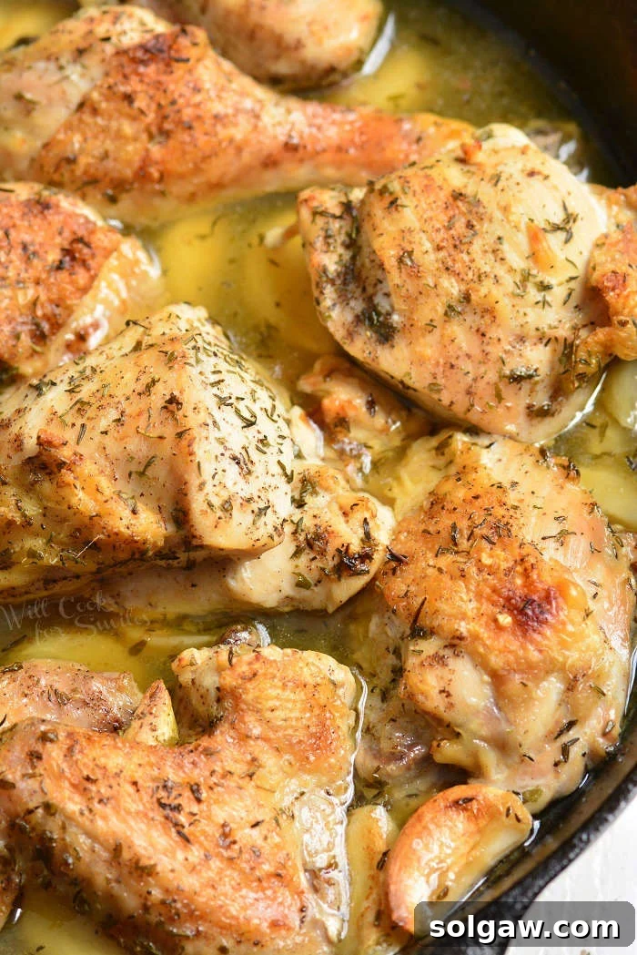 Delicious Garlic Chicken ready to serve