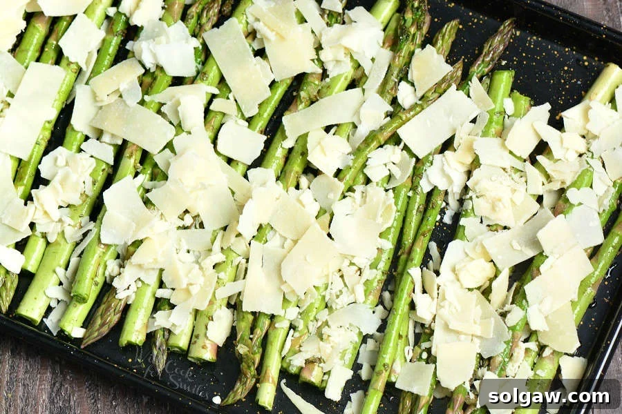 Zesty Italian Roasted Asparagus 5 How to make roasted asparagus with Parmesan cheese