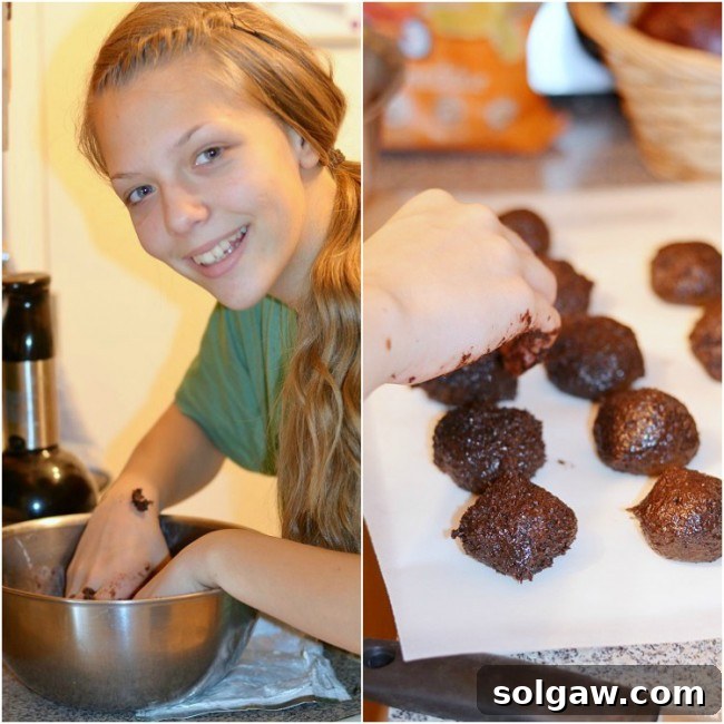 Cool Mint Oreo Delights 4 A visual guide showing the simple steps to create Peppermint Oreo Bites, from crushing cookies to mixing with cream cheese and forming individual balls.