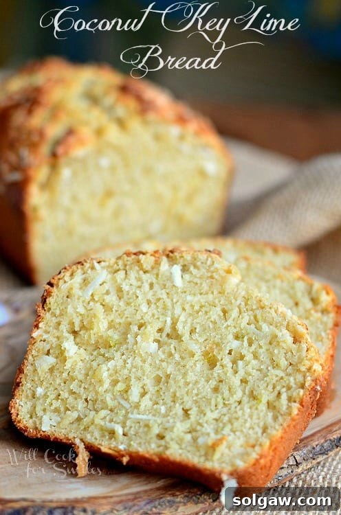 Coconut Key Lime Bread