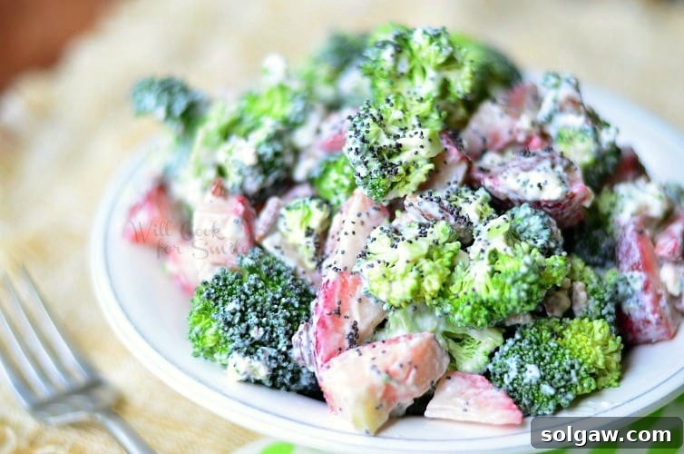 Strawberry Broccoli Salad recipe image