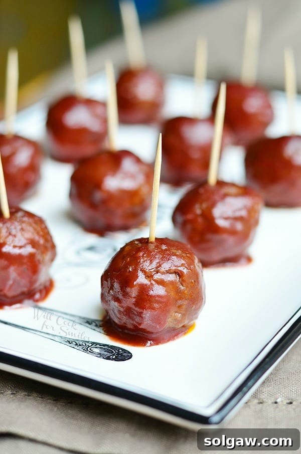 Baked Meatballs in Red Wine Sauce, ready to serve