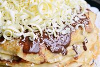 Velvet Double Chocolate Crepe Cake