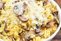 Creamy Parmesan Mushroom Orzo