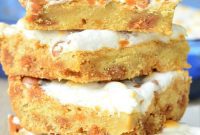 Gooey Caramel Marshmallow Cookie Bars