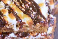 Triple-Layer Double Chocolate S’mores Crumble Bars