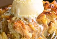 Homestyle Apple Bread Pudding