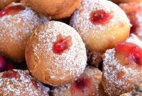 Festive Cranberry Donut Gems