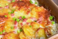 Creamy Chicken Cordon Bleu Potato Gratin