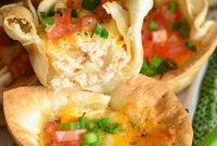 Mini Creamy Chicken Enchilada Cups