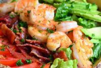 BLTA Shrimp Salad with Zesty Light Buttermilk Ranch