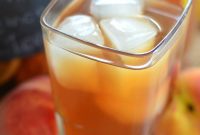 Smoky Grilled Peach Lemon Iced Tea