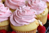 Sunshine Lemon Raspberry White Chocolate Cupcakes