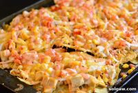 Ultimate Chicken Enchilada Sheet Pan Nachos