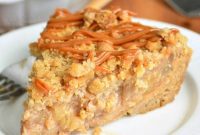 Buttery Cookie Crust Caramel Apple Pie