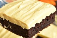 Decadent Frosted Pumpkin Brownies