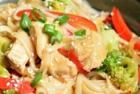 Sticky Sesame Chicken Noodles