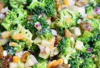 Sweet and Crunchy Apple Walnut Broccoli Salad
